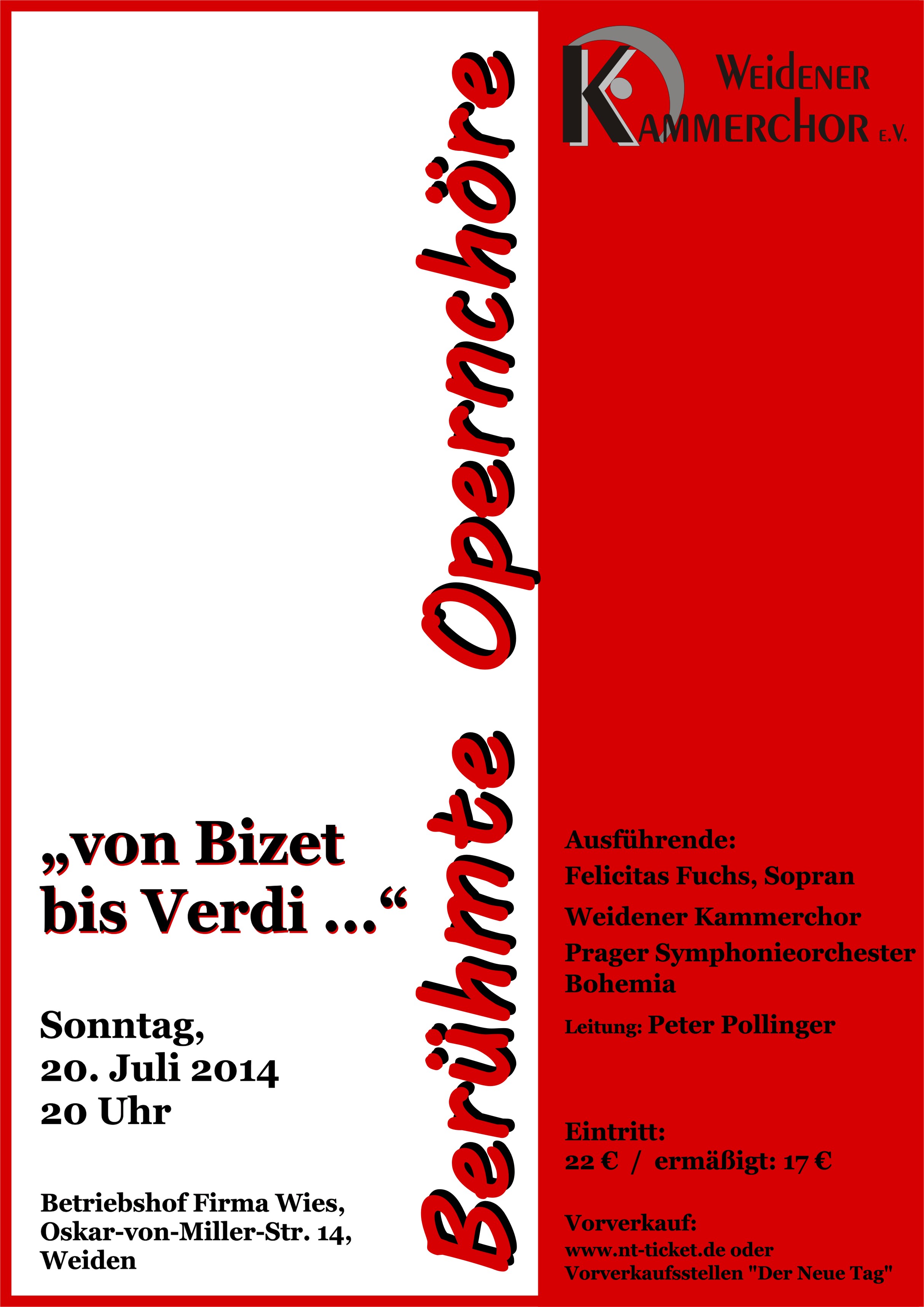 An Opera Night - “from Bizet to Verdi ...”